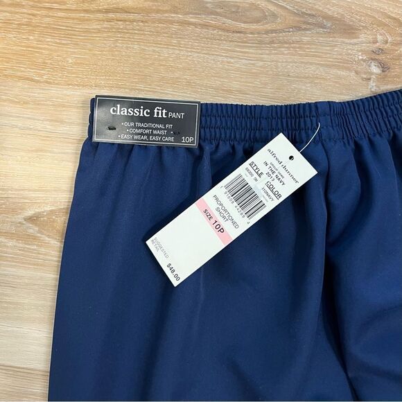 ALFRED DUNNER Women’s In The Navy Classic Fit Pants Size 10P - Picture 3 of 6